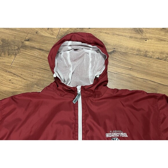 Alabama Crimson Tide Half Zip Windbreaker Womens XL Red Oak, Crimson and White - Picture 3 of 9